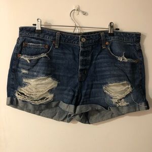 Denim shorts